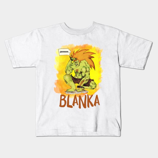 Blanka Kids T-Shirt by exogreyfox